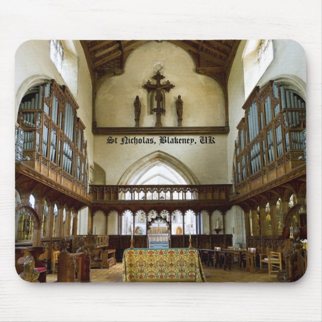 Igreja de São Nicolau, mousepad de Blakeney Reino (Frente)