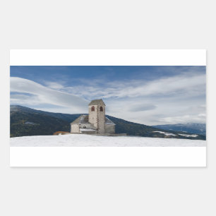 Igreja de St. Jakob na etiqueta do retângulo de