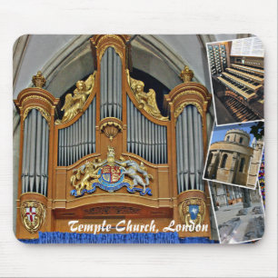 Igreja do templo, mousepad do órgão de tubulaç