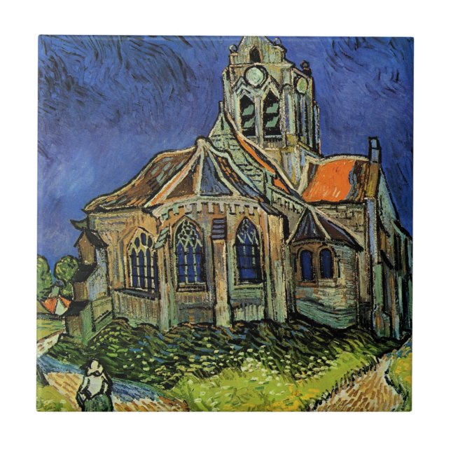 Igreja em Auvers-sur-Oise por Vincent van Gogh (Frente)