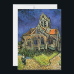 Igreja em Auvers-sur-Oise por Vincent van Gogh<br><div class="desc">A Igreja em Auvers por Vincent van Gogh é uma pintura arquitetônica de apos impressionismo de arte vintage. Uma vista exterior de uma igreja com janelas de vidro manchadas e uma figura caminhando em direção à Capela ao longo de um caminho de pedra. Sobre o artista: Vincent Willem van Gogh...</div>
