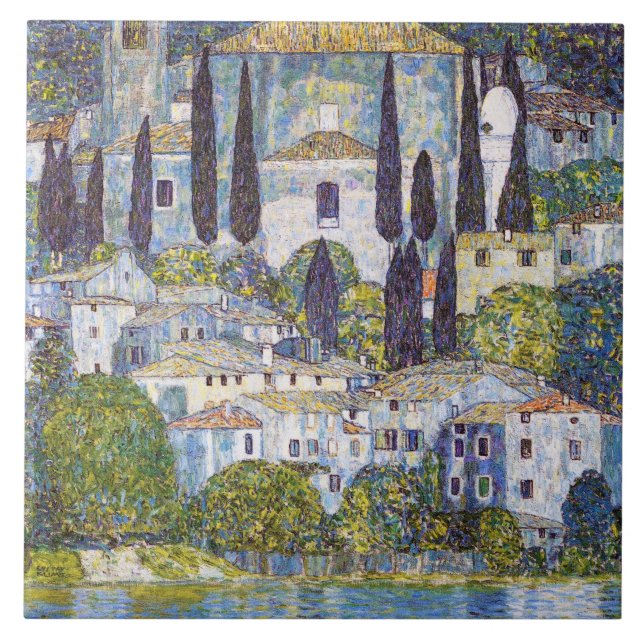 Igreja em Cassone, Gustav Klimt (Frente)