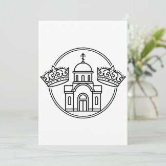 Igreja Ortodoxa Grega Com Duas Coroas de Casamento