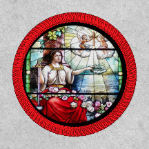 Igreja Religiosa Ilustrada de Janela de Vidro Estr