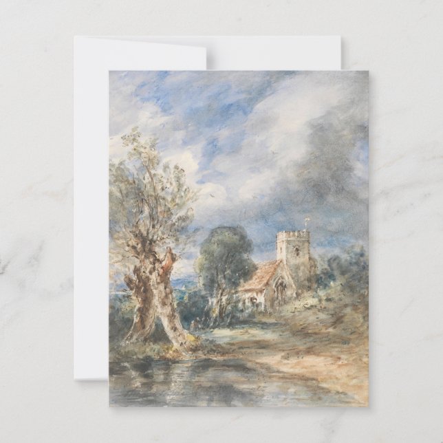 Igreja Stoke Poges (1834) John Constable (Frente)