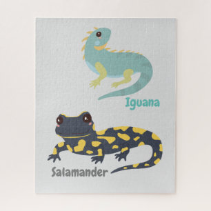 Iguana e Salamander Jigsee Quebra-cabeça