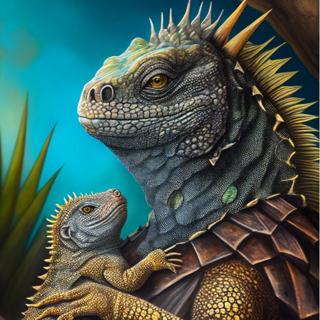 Iguana Papai e Gravata de Bebê (Criador carregado)