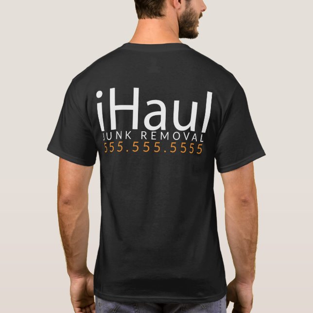 iHaul. Alador do lixo. Promo da camisa da remoção (Verso)