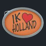 Ik Heart Holland bk em ou bcnt<br><div class="desc">Ik Heart Holland bk em Design de fivela de correia laranja © Trinkets e coisas 2022 - AHP Design. Todos os Direitos Reservados.</div>