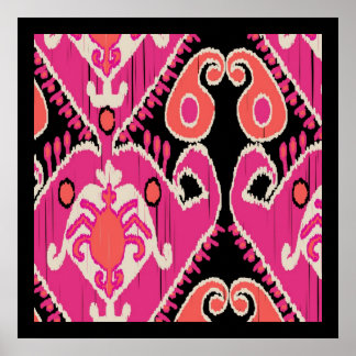 Ikat Art Poster
