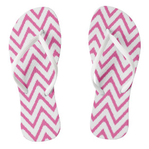 Ikat Chevron a rosa   Sandálias