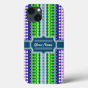 Ikat Chevron, Tribal, Rosa e Marinho, Personalizad