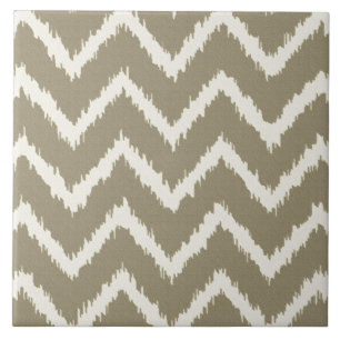Ikat Chevrons - Taupe tan e beige