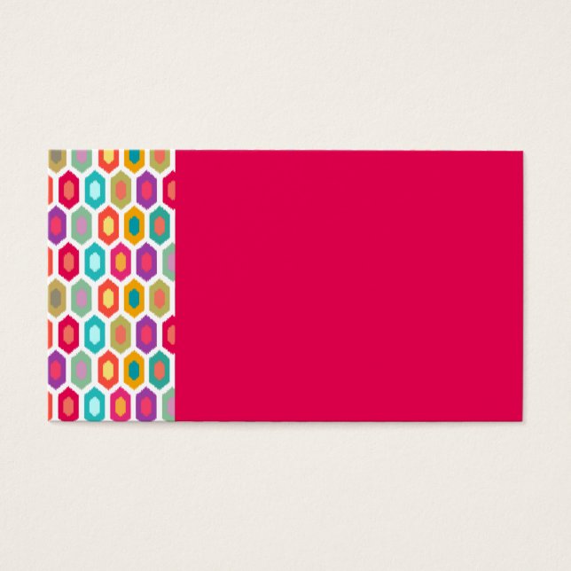 Ikat Geométrico Colorida (Frente)