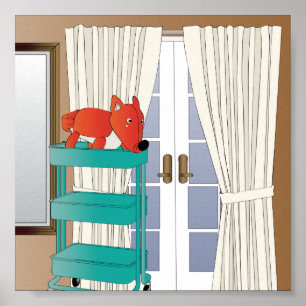 Ikea Interiors Fox Poster