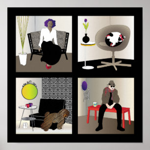 Ikea Interiors Poster - Limite Preto