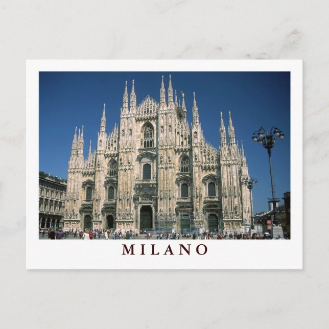"Il Duomo, Milano" cartão postal (Frente)