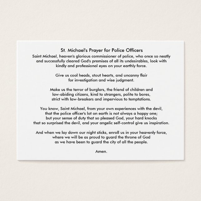 ILEFSA, Inc Referral/Cartão de Oração Michael de R (Frente)