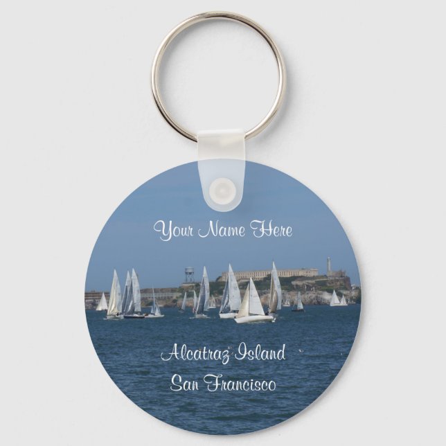 Ilha Alcatraz - São Francisco nº 4 Chaveiro (Frente)