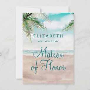 Ilha Breeze Beach Matron of Honor Proposta Card