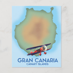 Ilha Canária Gran Canaria, arte de cartaz de viage