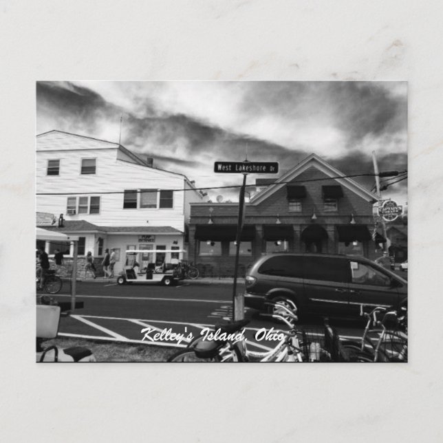 Ilha de Kelley's, cartão postal de foto de rua de  (Frente)