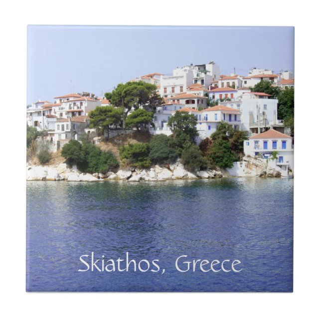 Ilha de Skiathos, azulejo da piscina (Frente)