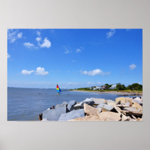 Ilha de Sullivan Charleston, Poster da Carolina do