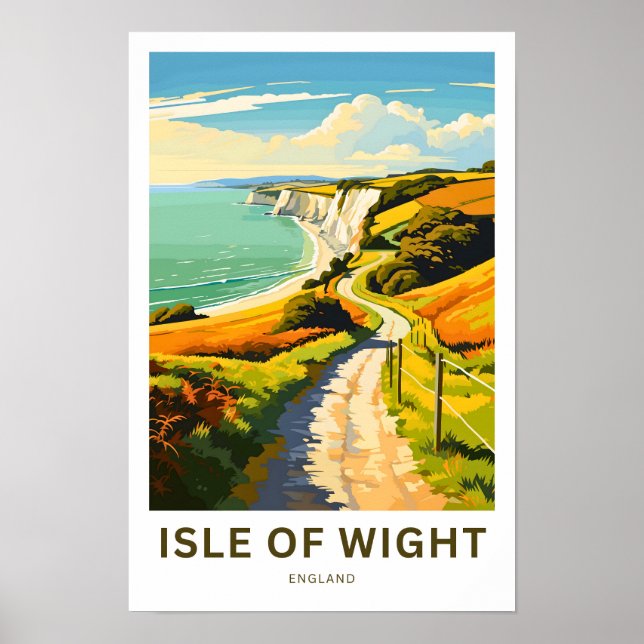 Ilha de Wight England Viagem Impressão (Frente)
