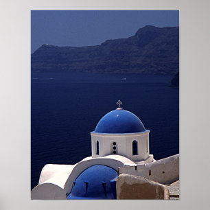 Ilha do poster de Santorini
