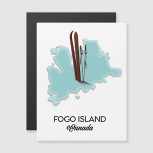 Ilha Fogo Canadá mapa poster