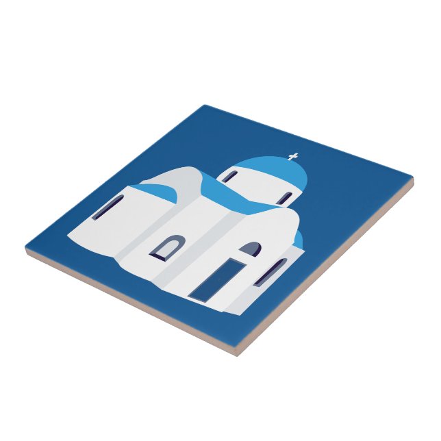 Ilha Grega Santorini - Igreja Azul (Lateral)