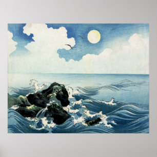 Ilha Kojima, Grande Onda. Impressão de Woodblock J