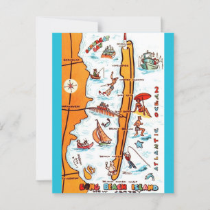 Ilha Long Beach NJ Cartão Postal