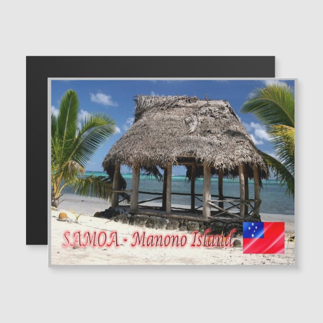 Ilha Manono - Fale - Samoa - (Frente/Verso)