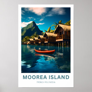 Ilha Moorea Polinésia Francesa Impressão de Viagem
