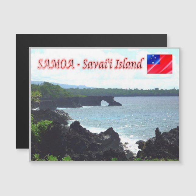 Ilha Savai'i - Linha Costeira - Samoa - (Frente/Verso)