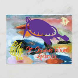 Ilha Simons, cartão postal GA