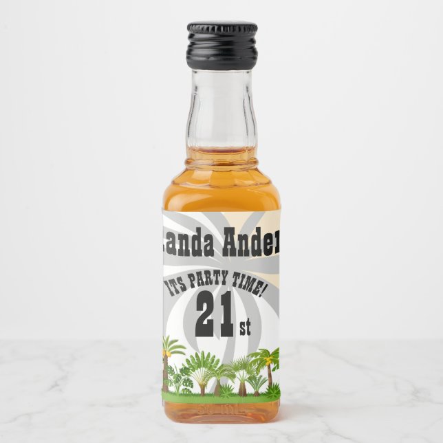 Ilha Tropical Palm Tree Sunset (Frente)