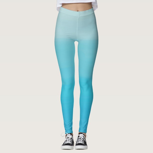 Ilhas Blues ombre Leggings (Frente)