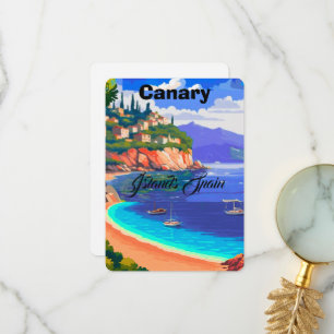 Ilhas Canárias Espanha Arte de Cartão Postal de Vi