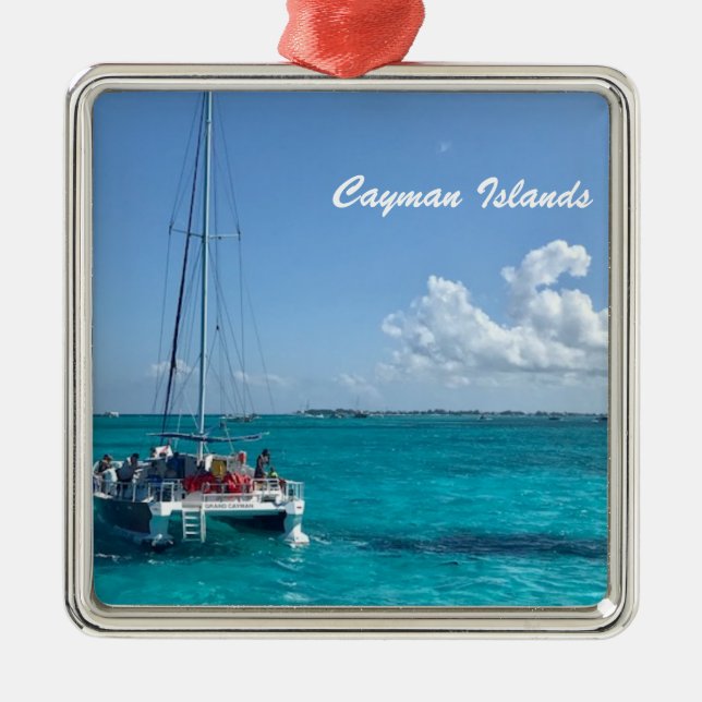 "Ilhas Cayman" Caribe Ornamento de Barcos Marítimo (Frente)