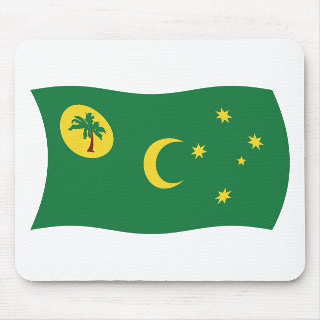 Ilhas Cocos Flag Mousepad (Frente)