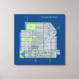 Ilhas de SF, canvas estendida de 2'x2'