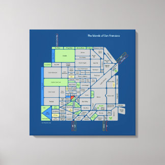 Ilhas de SF, canvas estendida de 2'x2'