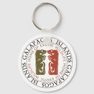 Ilhas Galápagos Iguanas Souvenir Chaveiro