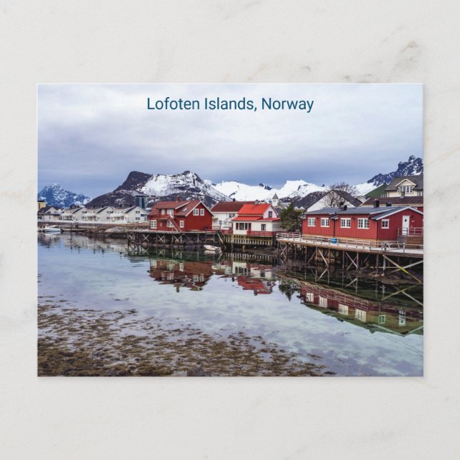 Ilhas Lofoten, Noruega, Cartão Postal (Frente)