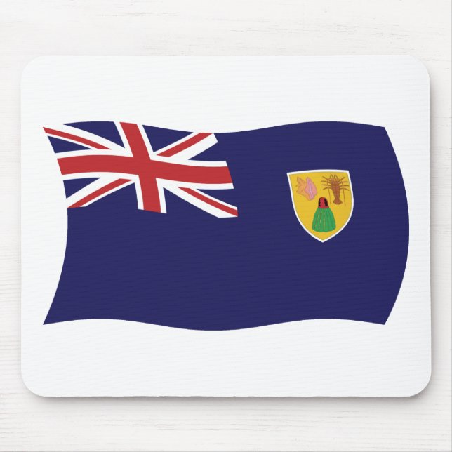 Ilhas Turcas e Caicos Bandeira Mousepad (Frente)
