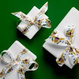 Ilhas Virgens Americanas Bandeira 3" Largura Fita