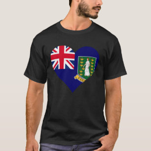 Ilhas Virgens Britânicas Flag Heart Love Pullover